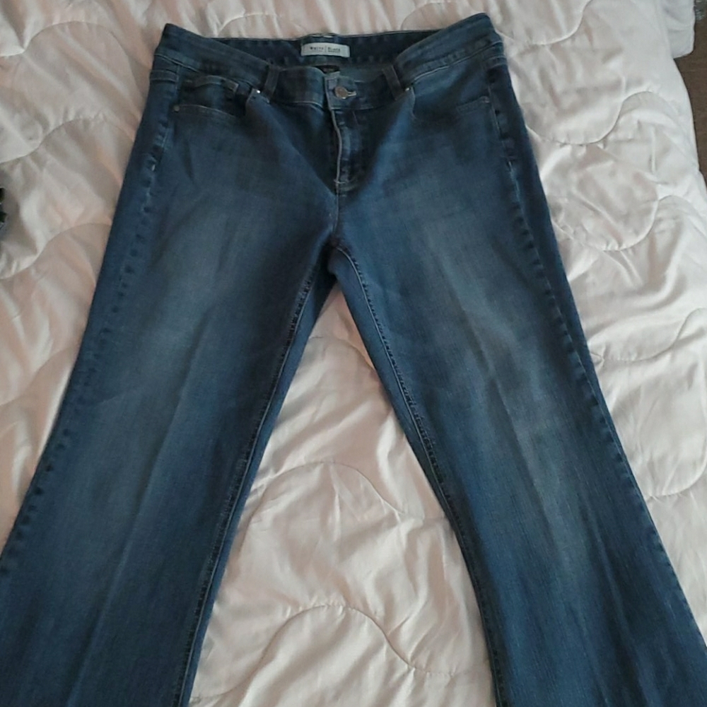 Size 10S white house black market jeans boot cut